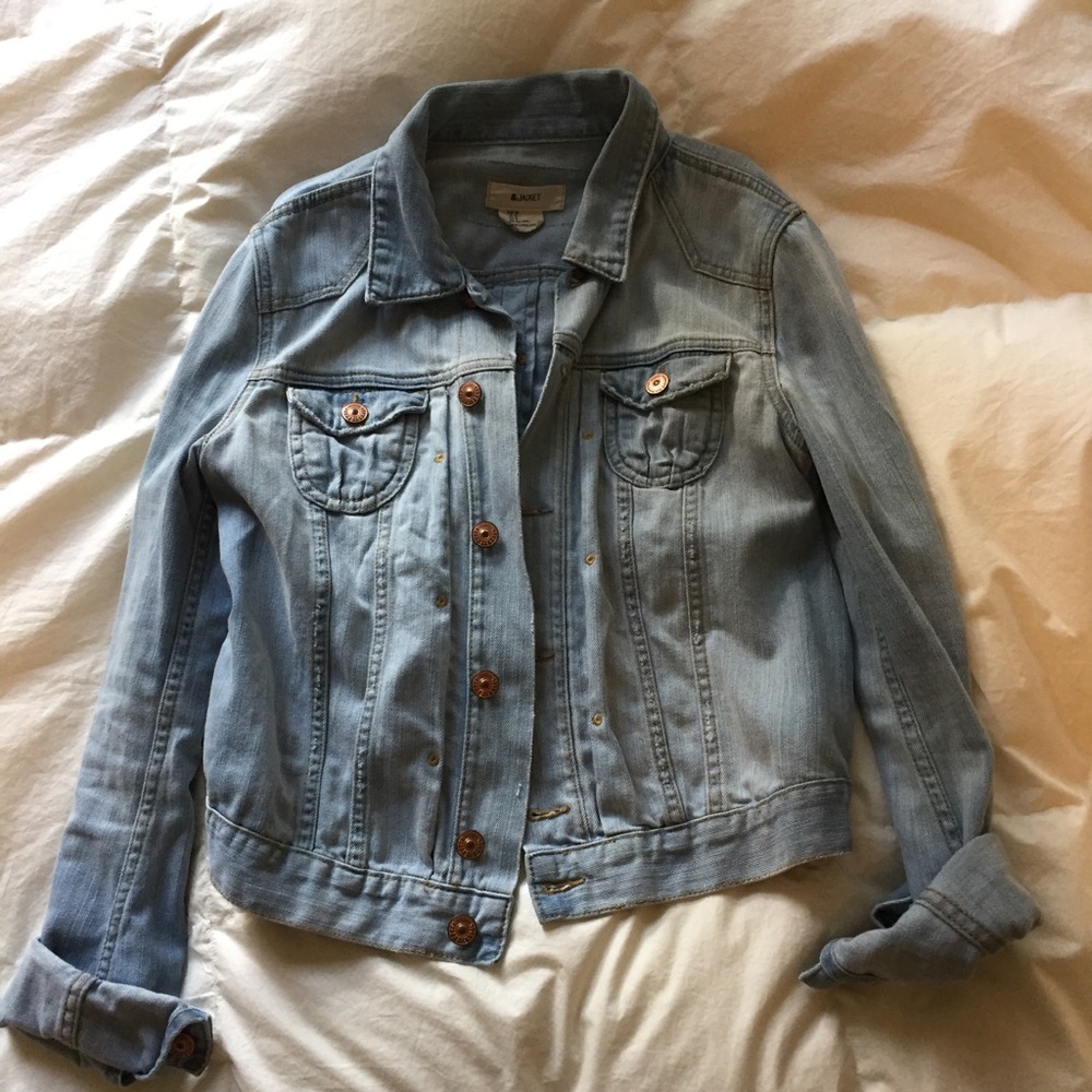 Light-wash denim jacket